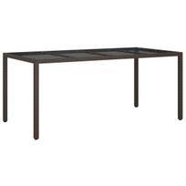 Kiemo Valgomasis Stalas Ruda 190x90x75 cm Poliratanas