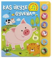 Kas ūkyje gyvena. Su gyvūnų balsais
