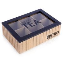 Arbatos dėžutė, 24x16,5x7,5 cm, Arbatos dėžutė BISTROT 24x16,5x7,5 cm