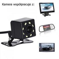Atbulinės eigos kamera MotoLEDy IP68 140, Atbulinės eigos kamera, parkavimo kamera dieną / naktį IP68 140 12V