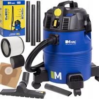 Pramoninis dulkių siurblys M-VAC S35 4in1: sausam, šlapiam siurbimui, su lizdu ir filtrų purtykle, 35 l