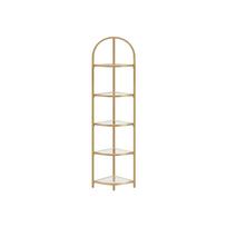 Kampinis lentynas, VASAGLE, 28x28x158 cm, aukso spalvos.