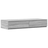 Lovos stalčiai Pilka Sonoma 75x36,5x16,5 cm Iš inžinerinės medienos