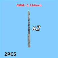 Grąžtas plytelėms ir stiklui 6mm, 2 vnt., 6mm 2vnt 2vnt