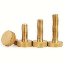 Žalvarinė plokščia rankinė veržlė, M3*4MM-5vnt