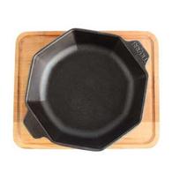 Ketaus keptuvė Horeca su mediniu padėklu, 8x140x25 mm