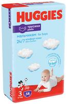 Sauskelnės HUGGIES BOYS 3 (6-11kg), 58vnt