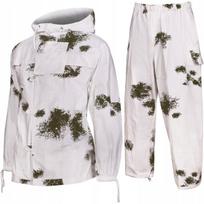 Vokietijos kariuomenės žiemos kamufliažas Palaidinė + kelnės Mil-Tec, Winter BW / Snow Camo