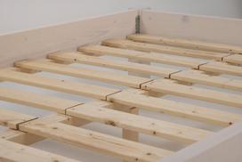 Lovų grotelės, 100x200 cm, rudos