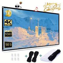 TUOGTCI 60 colių lauko kino ekranas lankstomas 16:9 nešiojamas