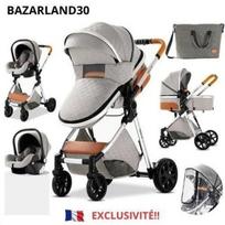 Vežimėlis, 3 in 1, pilkas