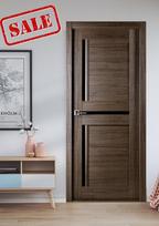 Vidaus durys 600x2000 Matrix 02 spalva pilkas ąžuolas, komplektuojamos su stakta ir durų apdaila