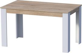 Valgomojo stalas GoodHome ALA, baltas/rudas