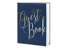 Svečių palinkėjimų knyga Guest Book, 22 lapai, mėlyna