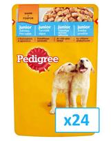 Pedigree Junior konservuotas ėdalas šuniukams su vištiena 24 x 100g