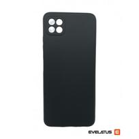 „Evelatus“ „Samsung Galaxy A22 5G“ aukščiausios kokybės minkštas silikoninis dėklas, juodas