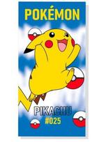 Vaikiškas paplūdimio rankšluostis, medvilninis, 70x140 Pokemon