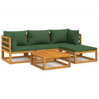 Lauko baldų komplektas vidaXL, rudas