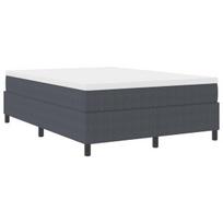 vidaXL Platforminės lovos rėmas Tamsiai pilka 140 x 190 cm