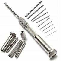 Mini grąžtas Zenthril ZT-10 – Tikslus, Neslystanti rankena, 0.8–3 mm grąžtų komplektas