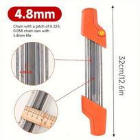 Rankinis grandinės galąstuvas, Oranžinis 4,8 mm rankinis galąstuvas (1 rinkinys)