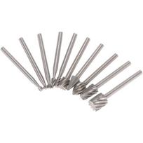 Akumuliatoriniai įrankiai ir grąžtai, elektriniai šlifavimo priedai, Rotary Burr HSS frezavimo antgaliai, 10 vnt, 3 mm,