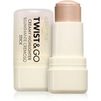 puroBIO Cosmetics Twist&Go kreminė švytėjimo suteikianti priemonė pieštukinė priemonė atspalvis 01 Sparkling Wine 5 g