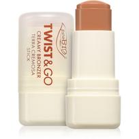 puroBIO Cosmetics Twist&Go kreminės konsistencijos bronzinė pudra pieštukinė priemonė 02 Biscuit 5 g