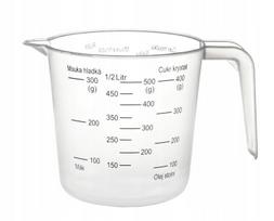 Matavimo taurelė su rankena, 500 ml