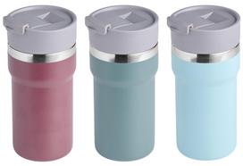 Termosinis puodelis 400ml nerūdijančio plieno/plastiko, Raudona