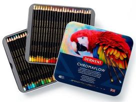 Spalvotas pieštukas Derwent Chromaflow 48vnt. metalinė dėžutė