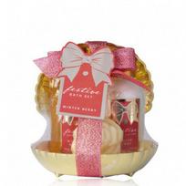 Rinkinys Festive: dušo želė, 100 ml + kūno losjonas, 100 ml + muilas, 30 g