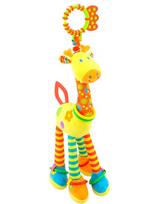 Minkštas žaislas kūdikio vežimėliui ir loveliui Giraffe