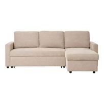 Švilpaujamasis sofa-lova - Belfast - Tamsios smėlio spalvos