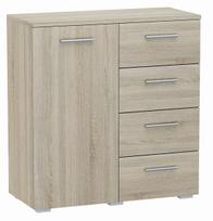 Komoda spinta HELENA 80 cm SONOMA 4 stalčiai