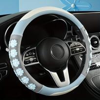 Naujas automobilio vairo dangtis universalus dirbtinė oda madingas sportiškas. , Mėlyna