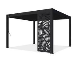 Dekoratyvinė panelė DECO 1.2 m pavėsinėms Pergola ELEGANCE/DELUXE/FUSION, Anthracite