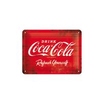 Nostalgic Art metalinė lentelė Coca-Cola logotipas, 15x20 cm