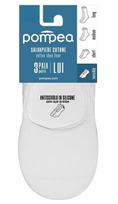 Pėdutės vyrams Pompea Cotone Adelfia Lui bianco, baltos, 3 poros