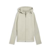 Laisvalaikio džemperis moterims EVOSTRIPE Full-Zip Hoodie Desert Dust - 68167068, smėlio spalvos, XS