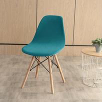 Veliūrinis kėdės apsauginis užvalkalas,  11 #turquoise Blue