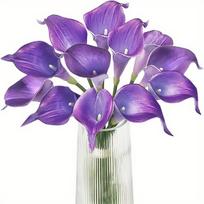 Dirbtinės kalijų gėlės dekorui,  Violetinė