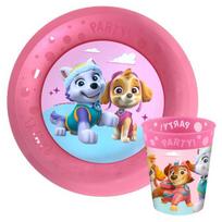 "Paw Patrol" stiklinės ir lėkštės rinkinys