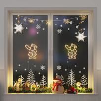 Kalėdų žibintai kalėdų senelio siluetas 2 vnt 35 led
