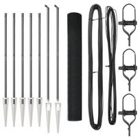 vidaXL Suvirintas vielinis tvoras su smailiais galais Plienas ir PVC