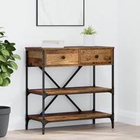 Konsolinis staliukas Senas medis 75x34.5x75 cm Iš pjautinės medienos