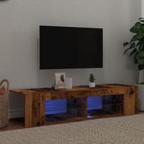 Televizoriaus spintelė su led, medienos, 135x39x30cm, mediena