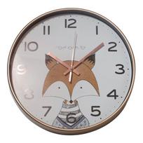 Vaikiškas sieninis laikrodis 30 cm, lapė