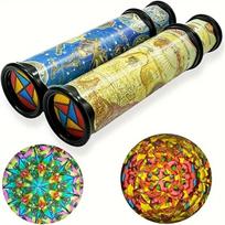 1 vnt. Sukamas Kaleidoskopas, Nuostabus Vidaus Vaizdų Kaleidoskopas