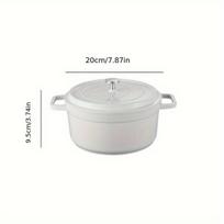 Emaliuotas troškintuvo puodas, Balta - 93oz